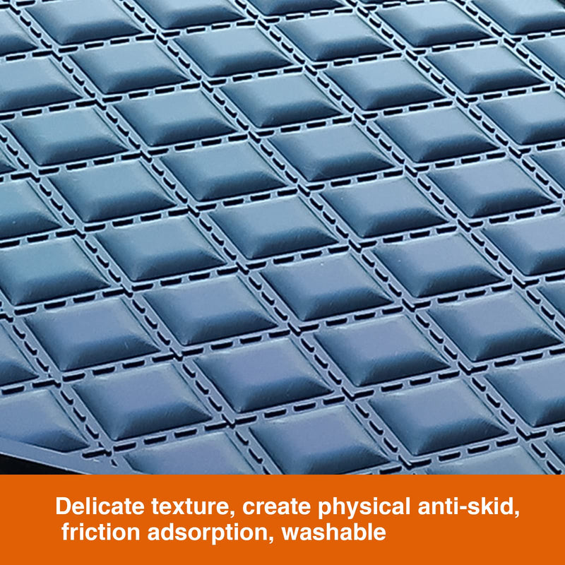 1 PC Car Dashboard Non Slip Mat, 11.8In x 5.7In Anti-Slip Phone Hold Dashboard Sticky Pad for Radar Detector, Cell Phone, Keys, Glass, Mirrors, Metal (Black) No Diamond