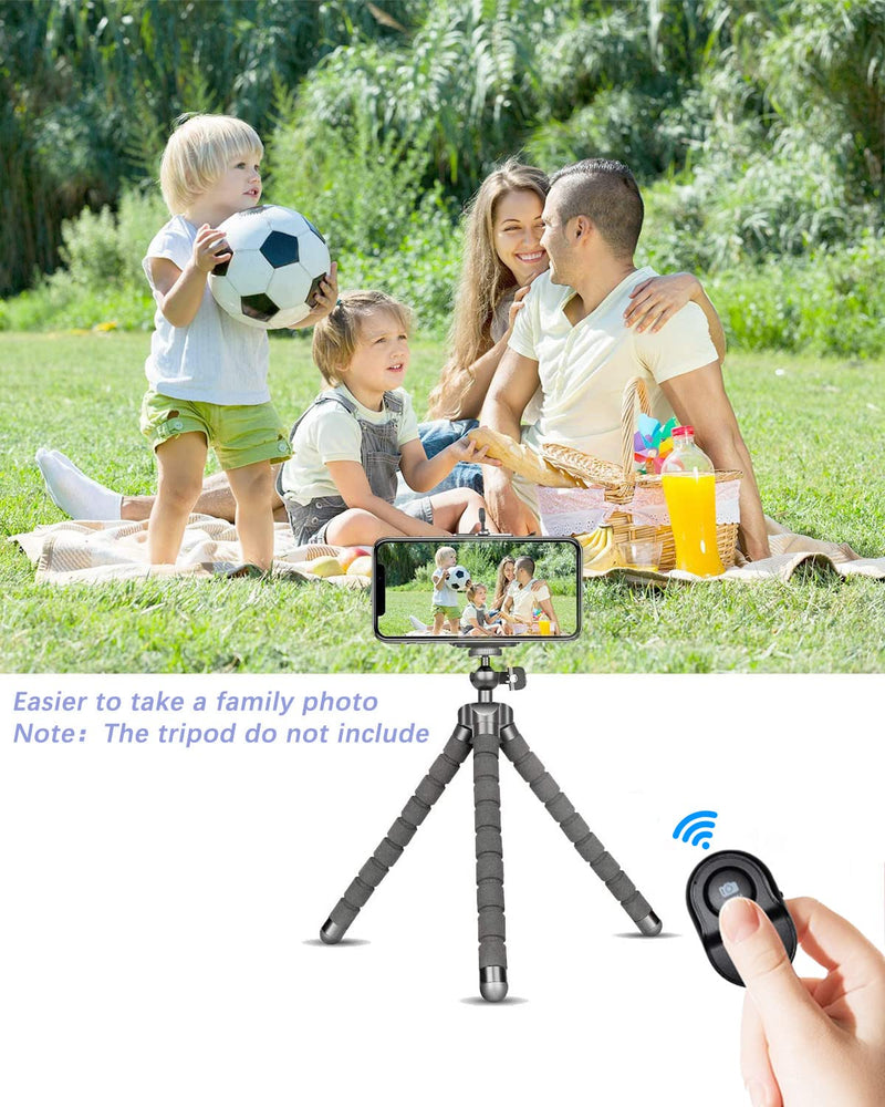 Remote Shutter for iPhone Camera, Bluetooth Remote for Android, Hands Free Works with Take a Christmas Family Portrait, Create Amazing Photos and Selfies, Wrist Strap Included（3 Pack） (Round)