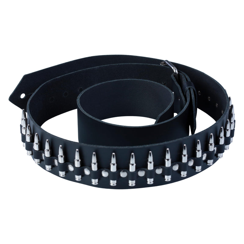 Levy's Leathers 2" Carving Leather Guitar Strap with Bullets,Black 6.3 inches x 7.8 inches x 3.25 inches Black