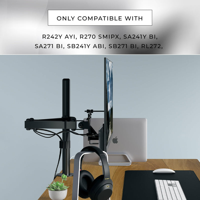 HumanCentric VESA Mount Compatible with Acer & Viewsonic Monitors | Fits SA241Y bi, SA271 bi, SB241Y Abi, SB271 bi, RL242YE, R242Y Ayi, R270 SMIPX, VX2776-smhd-2, VX2476-smhd-2