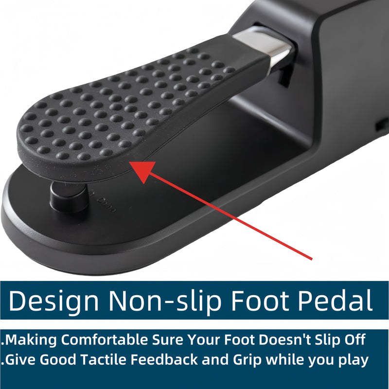 [AUSTRALIA] - Sustain Pedal Univerdal for Keyboard with Polarity Switch for Yamaha Casio Roland Korg Behringer Moog Piano Midi Electronic keyboards Style Piano Foot Pedal (Upgrade Version) Upgrade Version 
