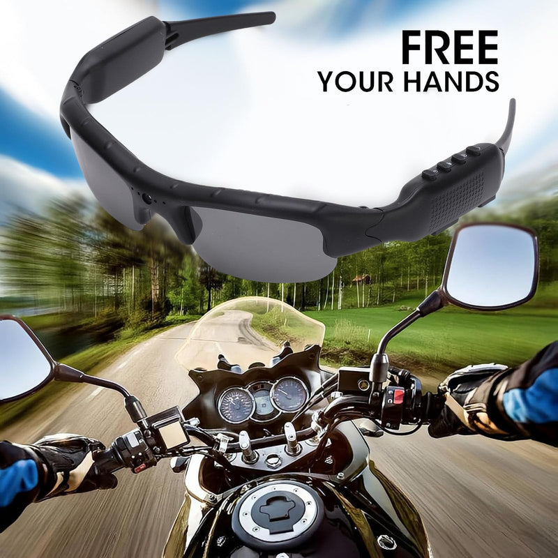 GOWENIC Camera Glasses, 1080P HD Video Recording Smart Glasses with WiFi APP Control and 128GB Memory Card, for Outdoor Sports Travel Vlogs