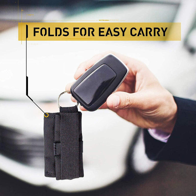 Mission Darkness Faraday Bag for Keyfobs (2-Pack) // RF Shielding Protective Case for Smart Always On Keys Fobs Transmitters Small Electronics Vehicle Security Anti-Hacking Block Signal Relay