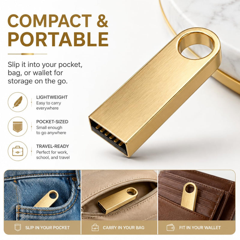 16GB USB 3.0 Flash Drive for Voice Recorders - Portable USB-A Drive for Audio File Backup - Thumb Drive Compatible with PC, Audio Recorders Black