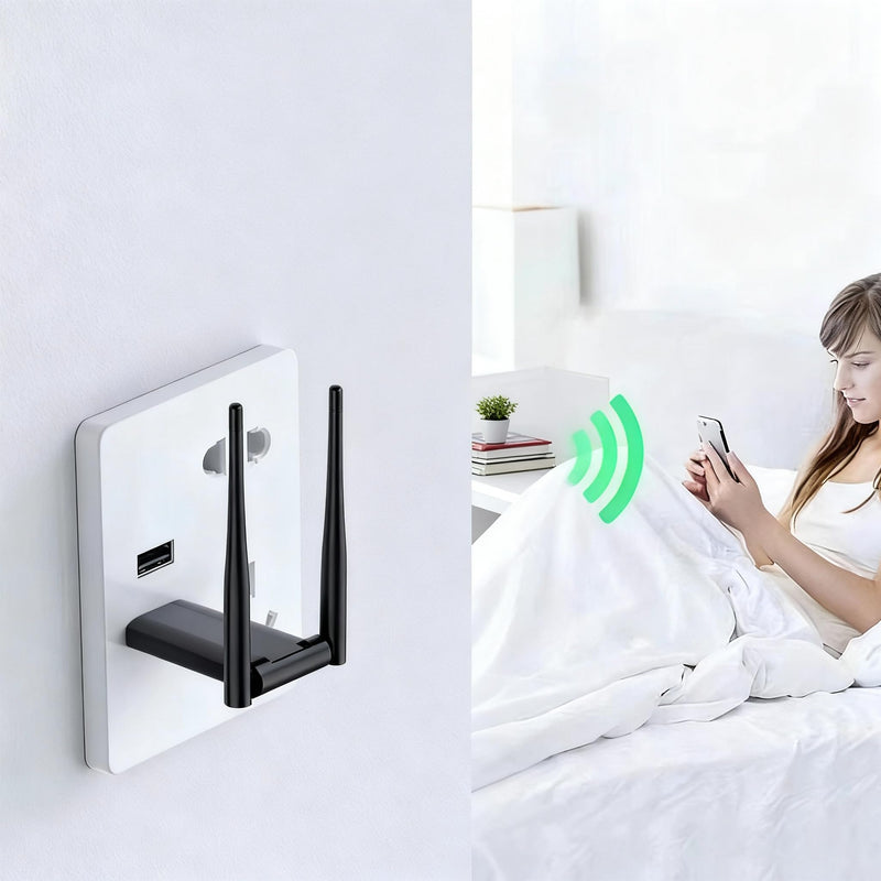 Compact USB Wireless Network Adapter WiFi for Laptop Desktop Home Office Internet Access