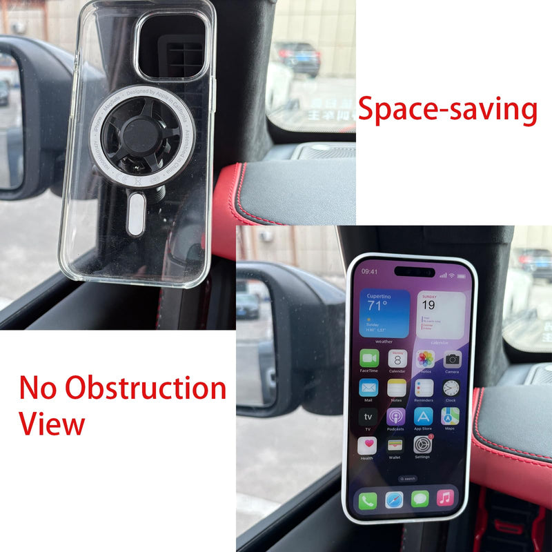 Magnetic Phone Holder for Ford Bronco 2021-2025+, Adjustable Angles 360° Phone Mount for Bronco Accessories (Not Fit Bronco Sports)