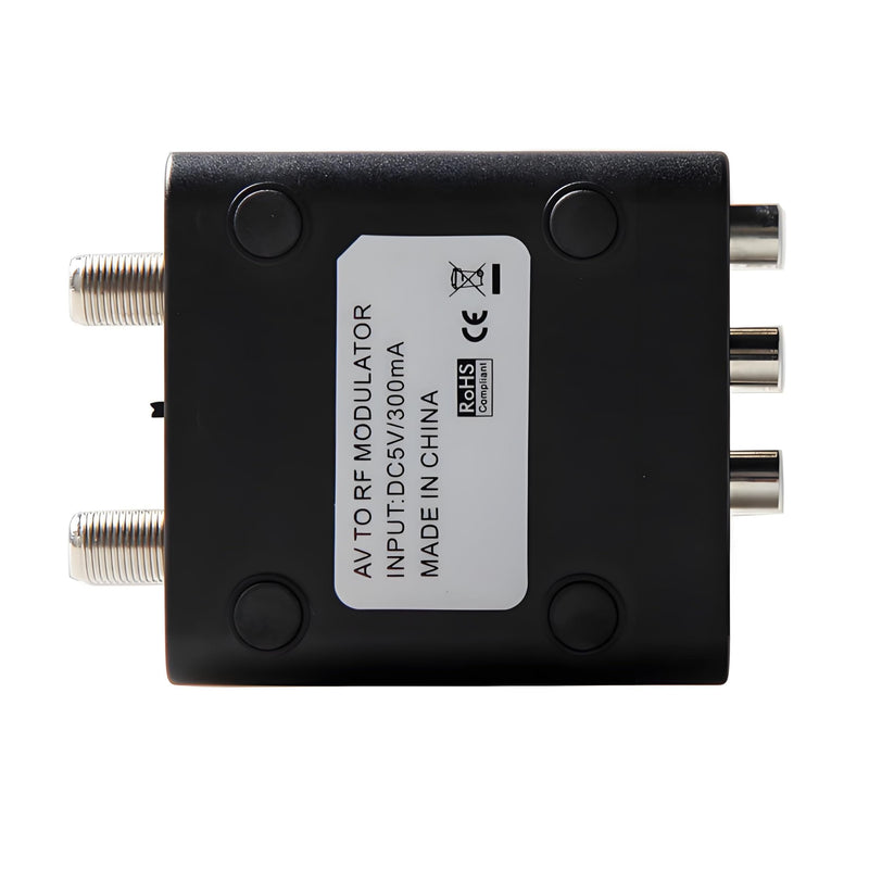 RCA to Coaxial Adapter, RF Coaxial Modulator, CVBS RF Adapter, VHF Converter, Channel 3/4 Switch for Game & Video Hub, DVD, VCR Player, PS2 PS3 PS4