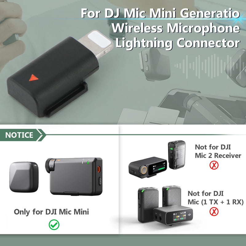 for DJI MIC Mini Lightning Adapter Phone Wireless Microphone Receiver for Mic Mini Adapter Phone PC Tablet Accessories