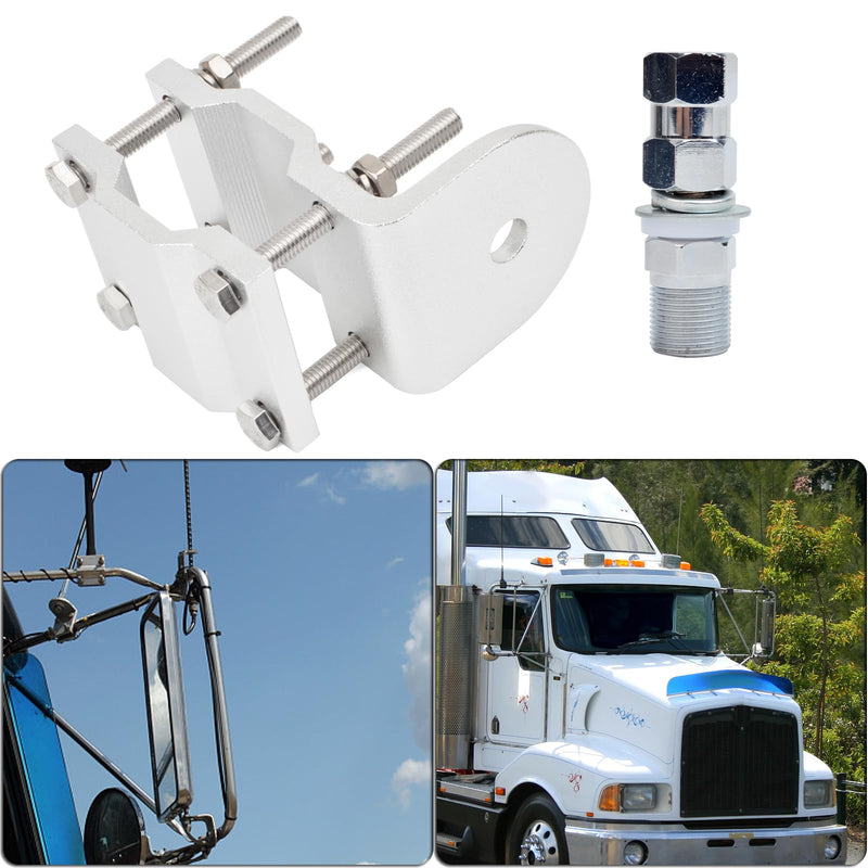 [AUSTRALIA] - HYS Heavy Duty Groove CB Radio Antenna Mount W/ SO239 Stud, Double Aluminum Single Groove Roll Bar/Mirror Mounting Bracket 