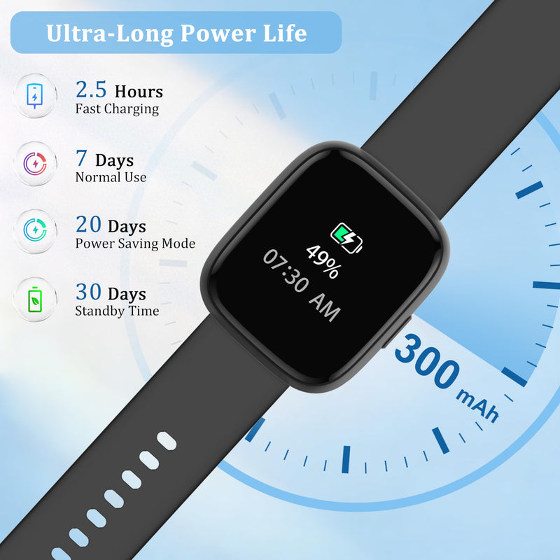 Smart Watch for Women Men, 2026 Upgrade Smartwatch [2 Bands, 44mm case], 1.83" Fitness Tracker Watch Alexa Built-in, Make/Answer Call, HR Sleep Stress Monitor, IP68 Waterproof Step Counter Watch