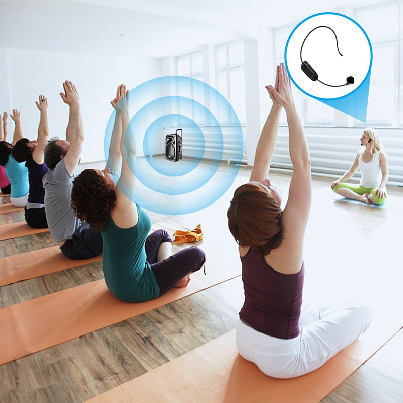 [AUSTRALIA] - ZOWEETEK Wireless Microphone Headset,UHF Headset Mic System,165ft Range,Support Voice Amplifier,PA System,Power Amplifier etc,Suitable for Teacher,Yoga and Fitness Instructor,Training,Lecturers 