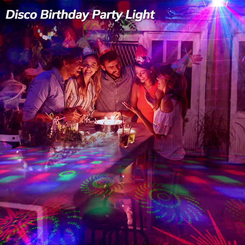 Aimeizi Laser Lights for Party, Disco Ball DJ Lights - Sound Activated Strobe Light, RGB Backgrounds Light for Glow Party Rave, Party Rave Light for Halloween Birthday Club Christmas Xmas Lights