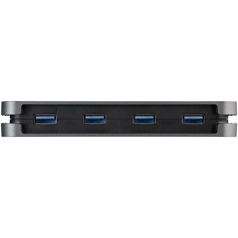 StarTech.com 4 Port USB 3.0 Hub - USB-A to 4X USB-A - SuperSpeed 5Gbps Portable USB 3.1 Gen 1 Type-A Hub - USB Bus Powered - Laptop/Desktop USB Hub with Long Cable 11" & Cable Management (HB30AM4AB)