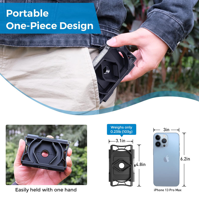 [AUSTRALIA] - APEXEL 360° Telescope Phone Adapter, Upgraded Binocular Photo Adapter for Android & iPhone, Smartphone Mount for Telescope, Monocular, Microscope, Spotting Scope. (Including Bluetooth Shutter Remote) 