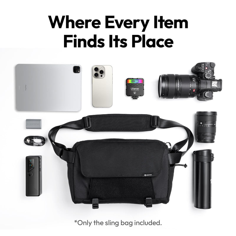 ULANZI SL03 Camera Mini Flash and BP11 8L Camera Sling Bag
