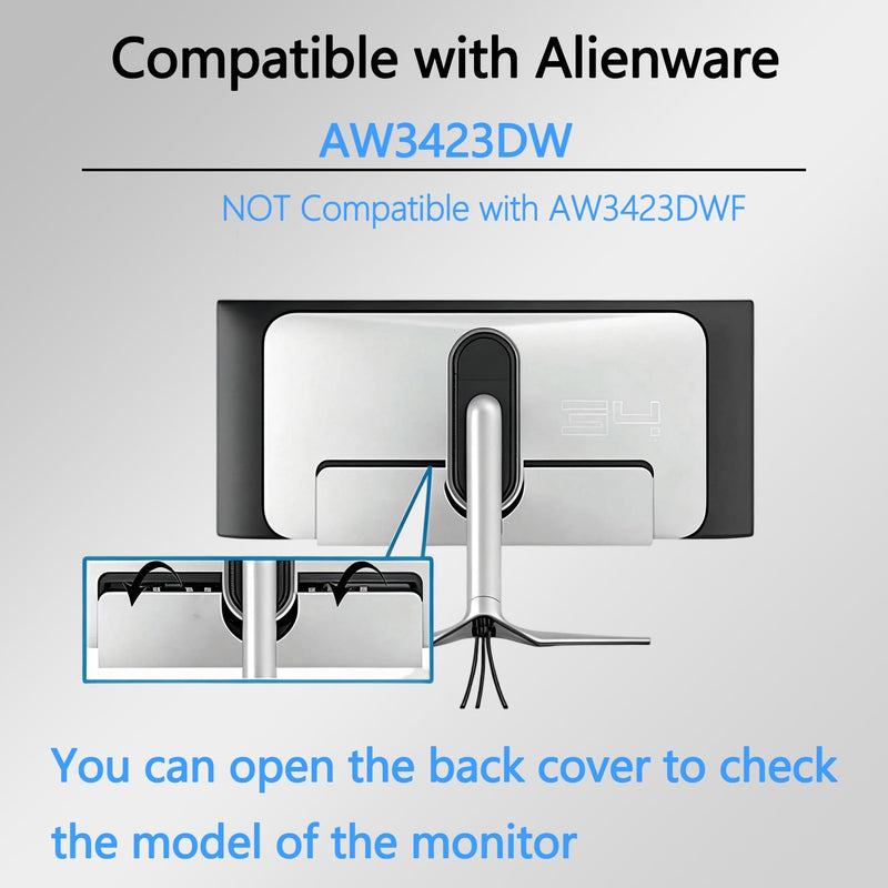 AW3423DW VESA Adapter Compatible with Alienware 34" Curved Gaming Monitor | (Fits AW3423DW)–75x75 to 100x100 VESA Mount Adapter Bracket
