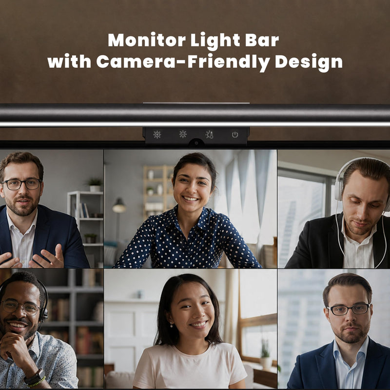 YEELIGHT Monitor Light Bar, Computer Monitor Lamp for Home Office Gaming, 250LM No Glare Eye-Care LED Screen Bar, Touch Control USB Reading Desk Lamp with Stepless Dimming for Flat & Curved Monitor A Dark Gray
