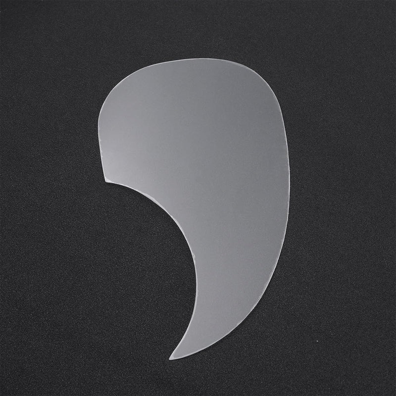 Healifty Guitar Pickguard Clear Plastic Water Drop Shape Pickup Pickguard Scratch Plate for 40-41 Inch Folk Acoustic Electric Guitar (White)