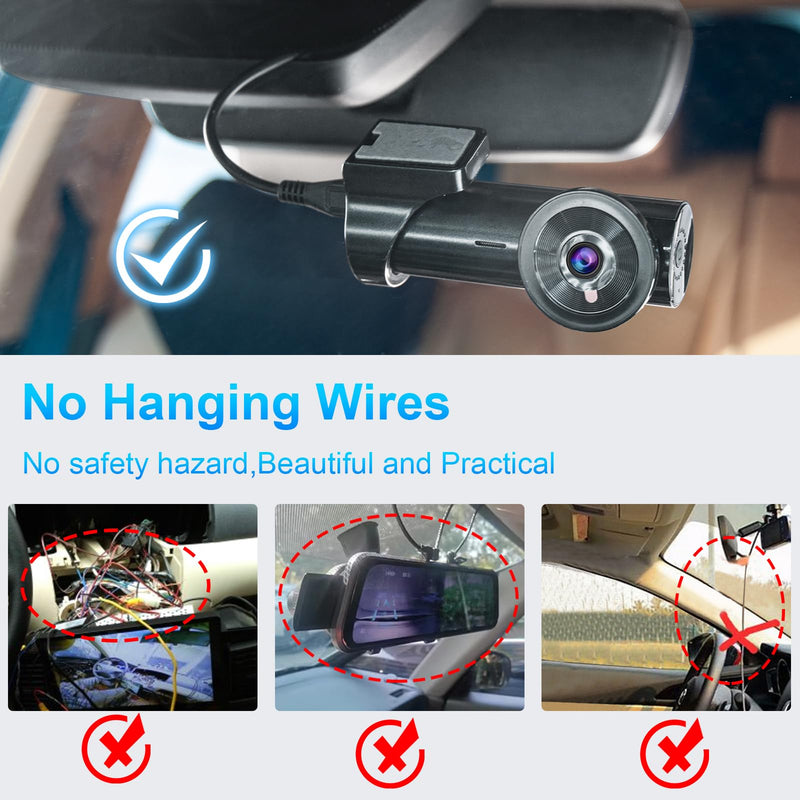 Dashcam Power Adapter 7 Pin Custom for Chevy, Ford, Honda, Lexus, Mitsubishi, Nissan, Toyota and more, Hide The Wires,GPS Radar Mirror Camera Dash Cam Adapter Cable, Connects to Rearview Mirror 7-pin