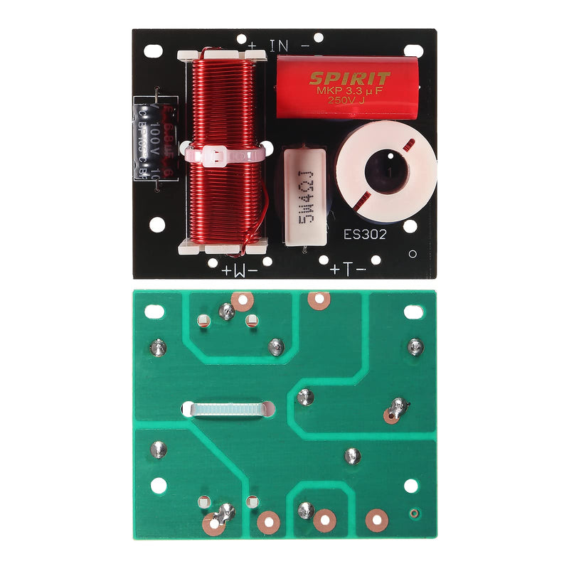 2pcs 400W Speaker Frequency Divider 2 Way Treble/Bass 2 Unit Hi-Fi Audio Speaker Crossover Filter Frequency Distributor DIY Module