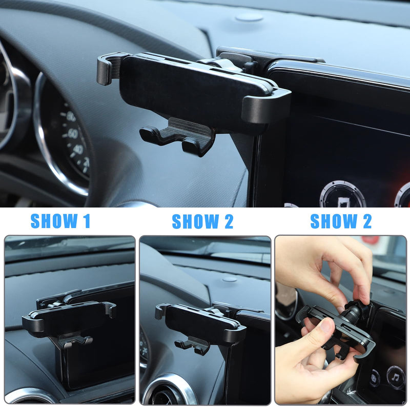 HAPPYHORSE Car Phone Mount Compatible with Mazda MX-5 2016-2023 Central Control Navigation Cell Phone Holder Dash Clip Dash Panel Mobile Phone Bracket Stand Accessories (Style B) style B