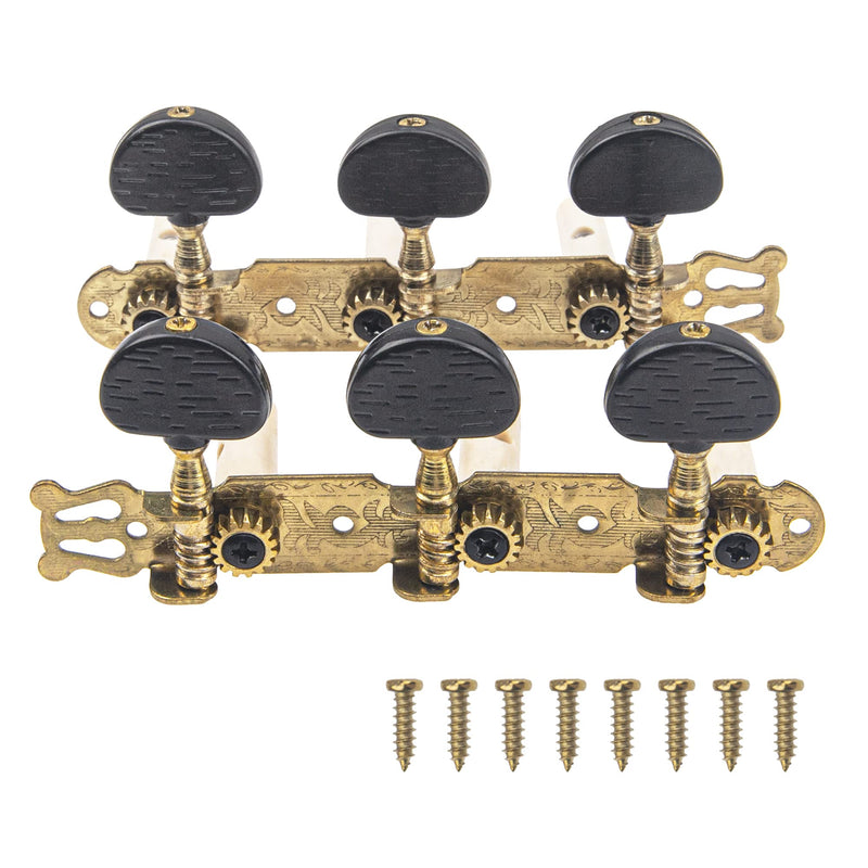 1Set Yootones Classical Guitar String Tuning Keys Pegs Guitar Machine Heads Tuning Key Pegs 3+3 Tuners(L&R) Compatible with Classical Guitar