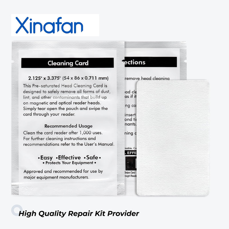 10 Pc 60622 Cleaning Card Compatible with Dymo LabelWriter 550 450 5XL 4XL Label Printer Cleaning Sheets Swipe, 3.375 x 2.125 Inch Card Reader POS Direct Thermal Swiper Cleaner