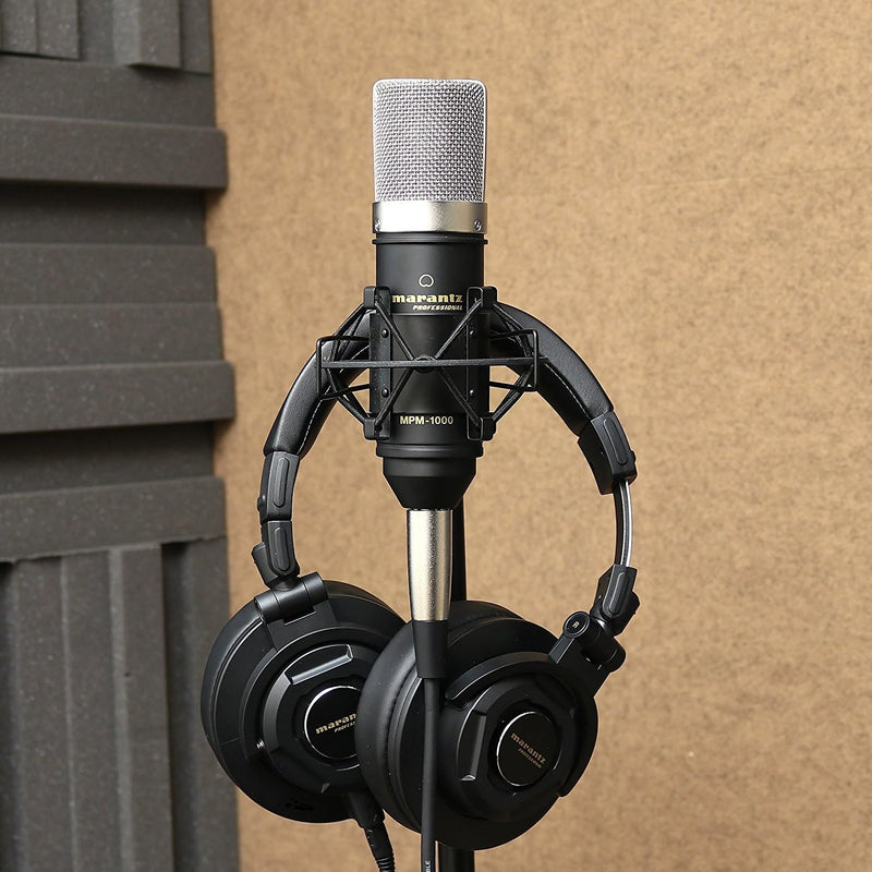 Marantz Professional MPM-1000 - Studio Recording XLR Condenser Microphone with Desktop Stand and Cable - For Podcast and Streaming Projects