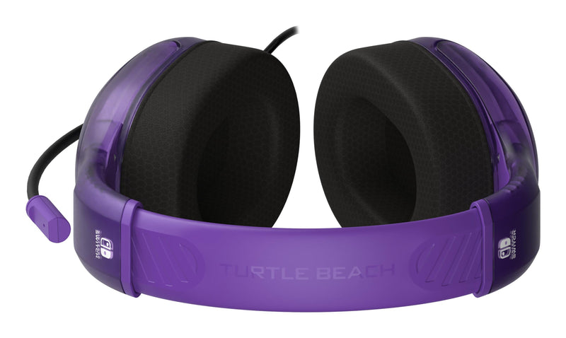 [AUSTRALIA] - Turtle Beach Airlite Fit Wired Gaming Headset: Officially Licensed for Nintendo Switch, Nintendo Switch Lite & OLED Model - Flip-to-Mute Mic, Over-Ear Comfort Cushions, 40mm Speakers - Ghost Purple 
