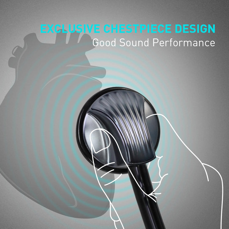 [AUSTRALIA] - SCIAN Stethoscope Single Head Cardiology Stethoscopes for Nurses, Doctors and Nursing Students, Ideal for Blood Pressure Monitoring, Home Diagnostics, Medical Supply, Black 