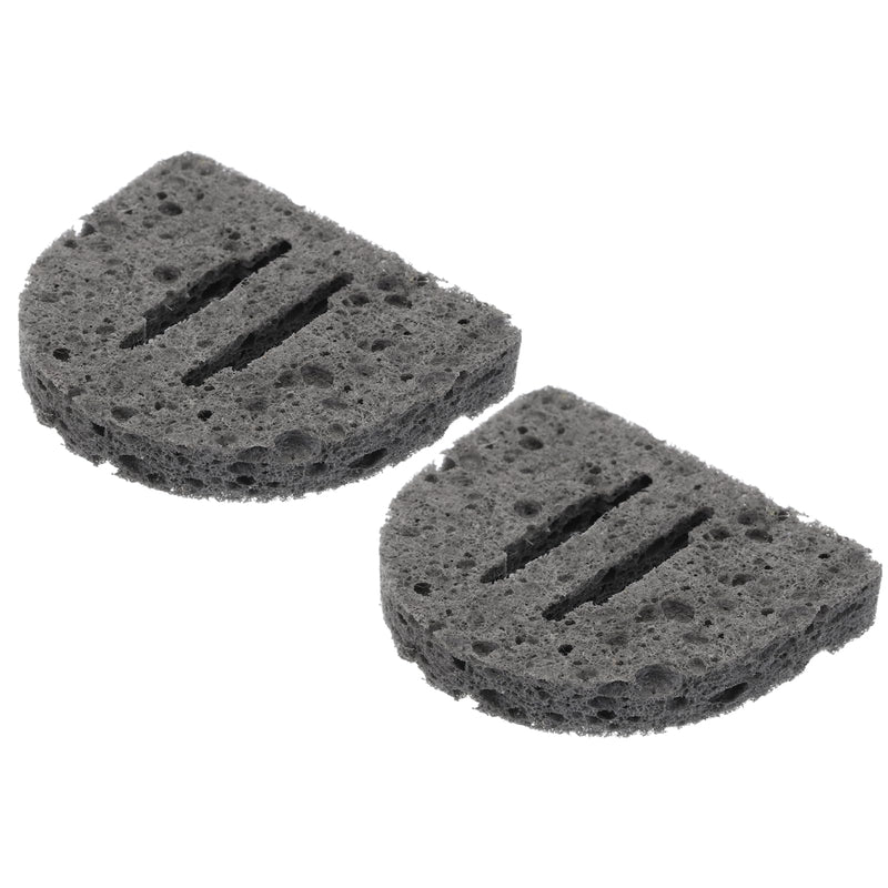 QUARKZMAN Pack of 2 Soldering Sponge 5 x 6 cm 888 Soldering Iron Special Grey/Black Cleaning Pads Welding Tips Replacement for Cleaning the Soldering Iron