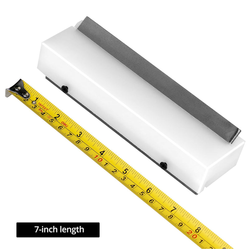 QWORK Fret Beveling File, Dual Angle Luthier Tool for Guitar, Bass, Banjo, Low Friction Material, 7 Inches, for Professional and Home Use