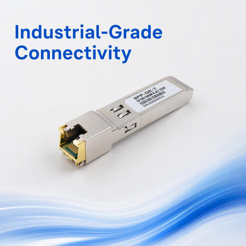 SFP Transceiver, SFP to RJ45, 1.25G Copper SFP to Ethernet Module (2PCS) | 10/100/1000Mbps Adaptive, Hot Pluggable, High Compatibility for Cisco Mikrotik Ethernet Switch 2PCS