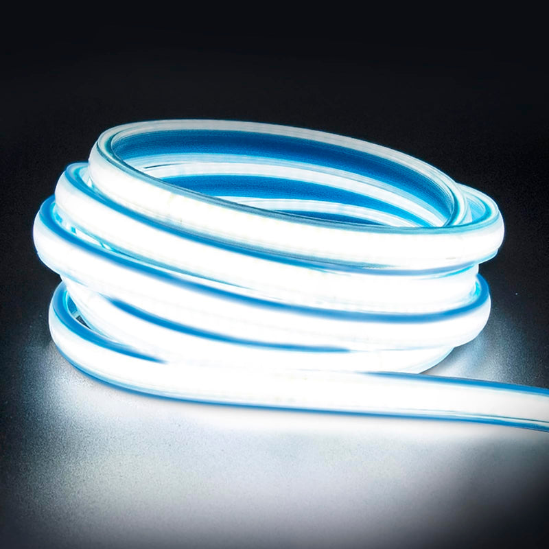 [AUSTRALIA] - 2 Meter Bright LED Strip Lights AC 110V with US Plug 6.56 Foot IP67 Waterproof COB LED Rope Lights for Kitchen Under Cabinet Lighting 6000K Cold White (Cold White, 6.56ft) Cold White 6000K 