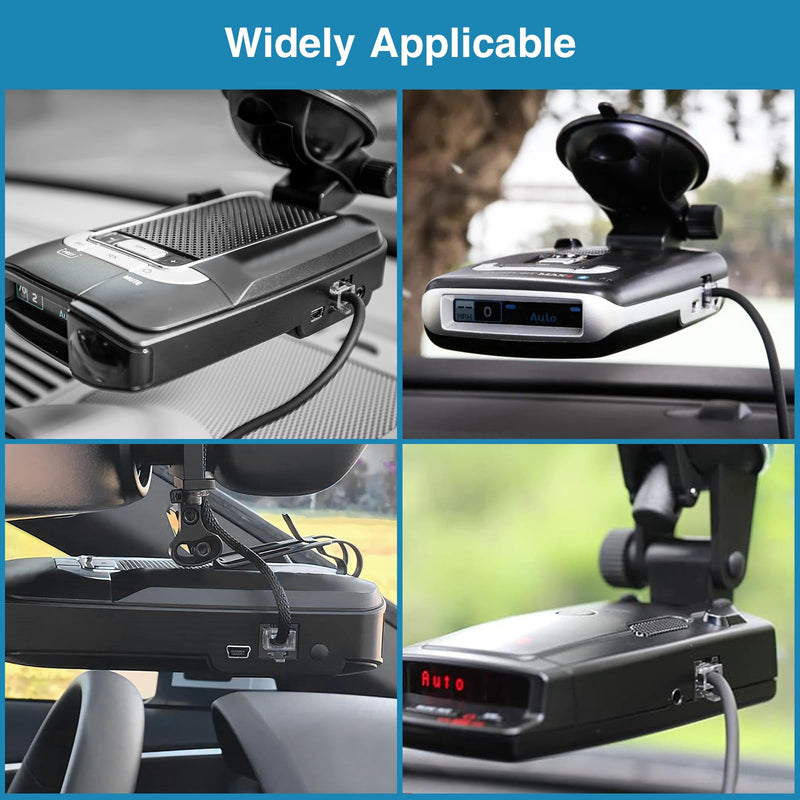 [AUSTRALIA] - Radar Detector Cable,USB to RJ11 Plug Cable Compatible with Uniden R3 R7 R1 Radar Detector,Escort 360, Passport 9500i/7500S/8500/7500/6800,5V/12V Car Lighter Adapter Cable RJ11-2M 