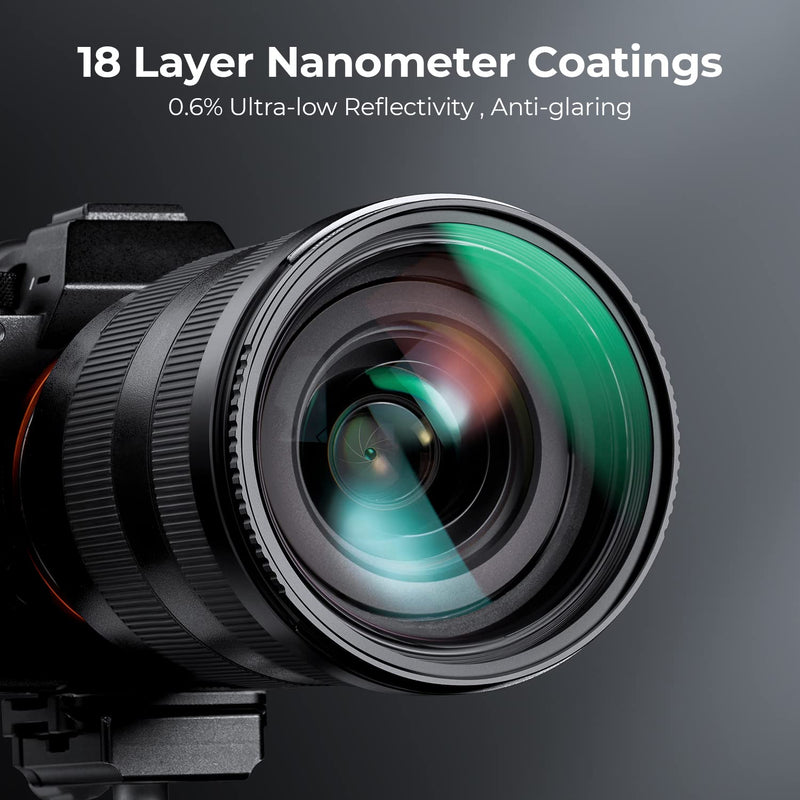 [AUSTRALIA] - K&F Concept 67mm MCUV Lens Protection Filter 18 Multi-Coated Camera Lens UV Filter Ultra Slim with Cleaning Cloth (K-Series) 