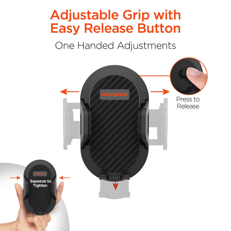 HyperGear Cup Holder Flex Universal Phone Mount, Car Phone Holder with Adjustable Gooseneck & 360° Rotation, Universal Compatibility for iPhone & Android