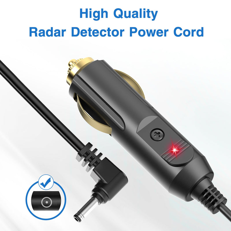 Radar Detector Power Cord Compatible with Cobra RAD 350 380 450 480i 700i XRS9370 XRS955 XRS5300 XRS7700 Radar Laser Detector, Radar Detector Power Cable with DC3.5 Interface 6.5ft