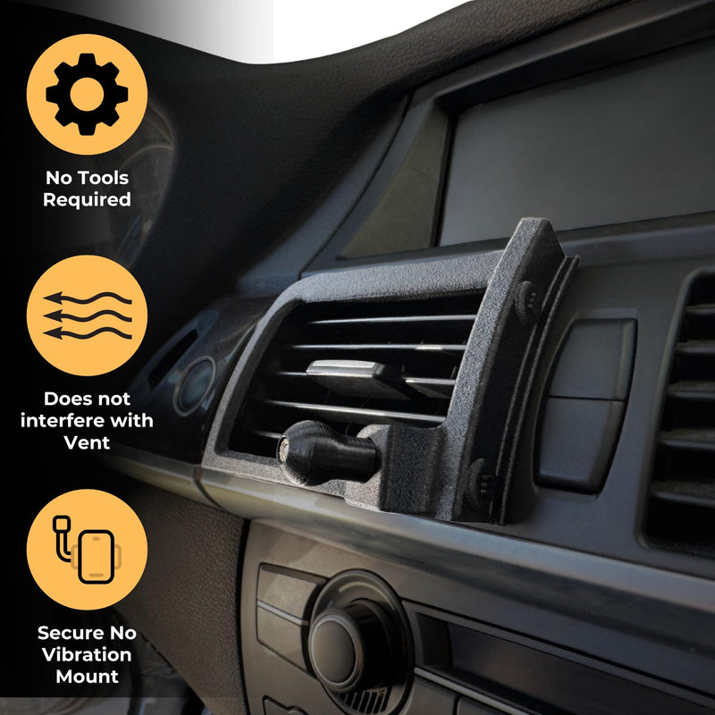 Phone Holder for BMW X5 2007-2013 / BMW X6 2008-2014 Easy Install Custom Made
