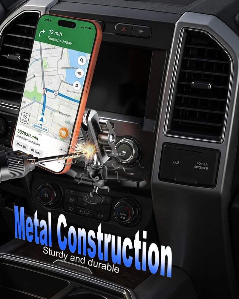 Magnetic CD Phone Holder for Car with 360° Metal Arm/Strong Magnets | for Magsafe CD Slot Phone Mount | Anti Shake Magnet CD Player Phone Mount for iPhone 17 Pro Max 16 15 14 13 Galaxy S26 S25