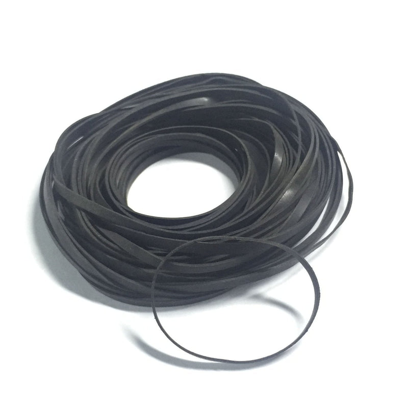 35+pcs (40-135mm) 2mm Width Mix Cassette Rubber Flat Belt Cassette Machine for DVD Drive, Xbox 360, Repair Rebuild Common Flat Belt Repair Rebuild