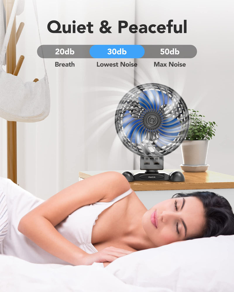 USB Desktop Small Fan, Stepless Speed Adjustment with Multiple Speed Levels, Portable Plug-in Personal Mini Fan,Quiet Powerful Airflow,Suitable for Office Home Dormitory Bedroom, 4.9 Feet Long Cable Black