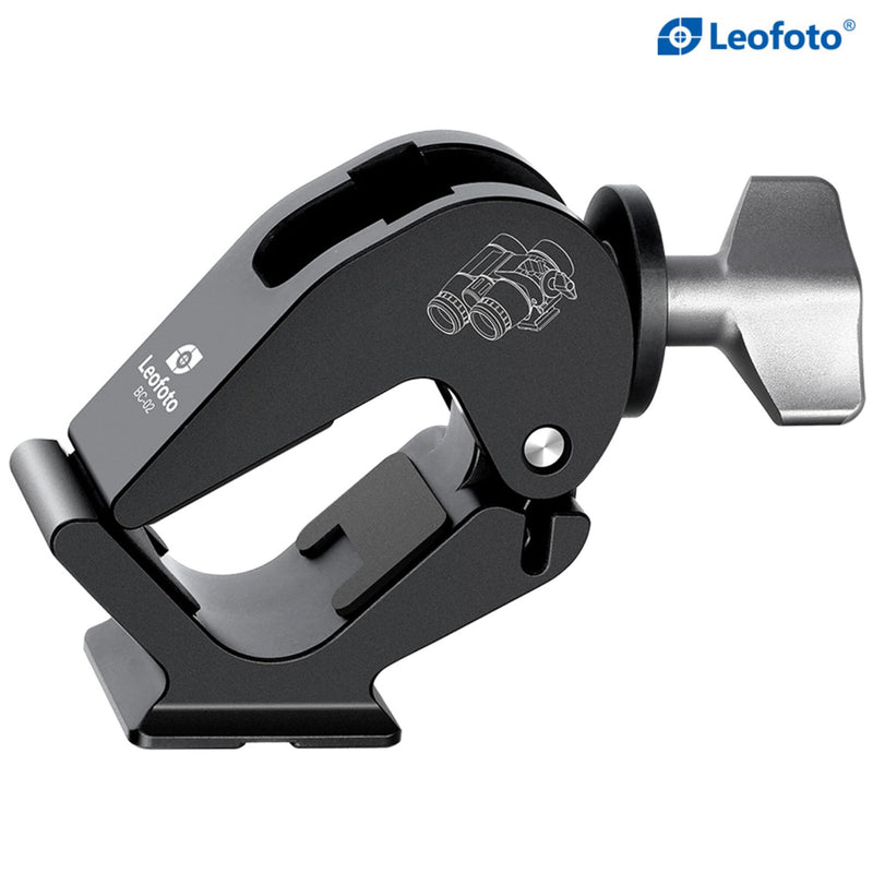 Leofoto BC-02 Binocular Adapter, for Diameter 28-60mm Binocular, 1/4" and 3/8" Mounting Thread, Arca Compatible