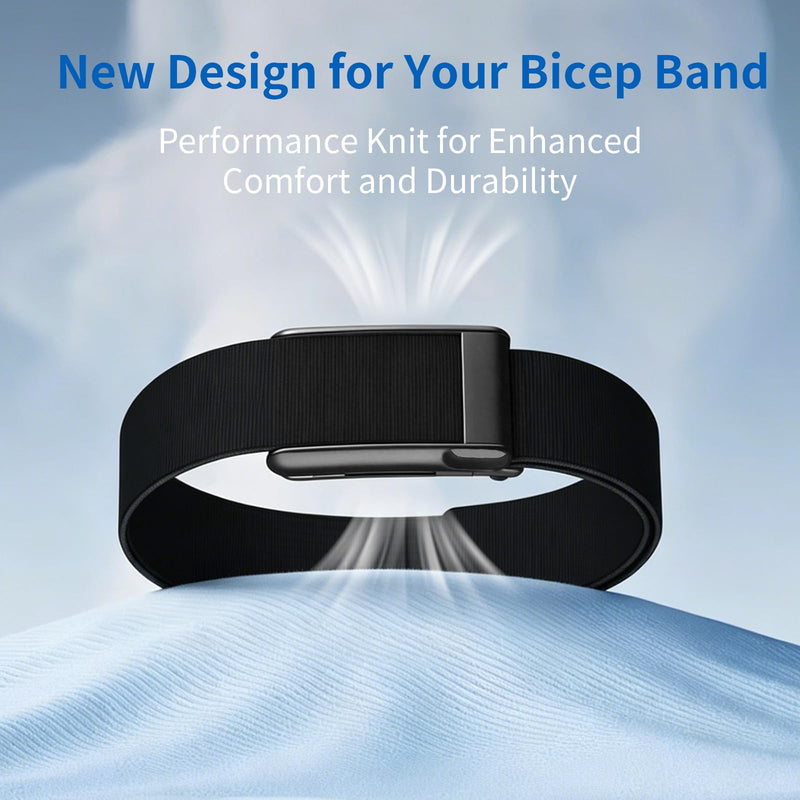 3 Pack Nylon Bicep Bands Compatible with WHOOP 5.0/MG Bicep Band for Men Women - Soft, Breathable & Comfortable, Adjustable Sport Replacement Straps- Not Compatible with Gen 4 Black/Gray/Blue For Whoop 5.0/Mg-L/XL