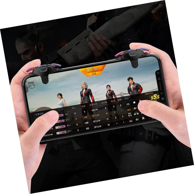 1 Pair Game Handle Trigger for Mobile Tablet Sturdy Adjustable Game Triggers Accessories