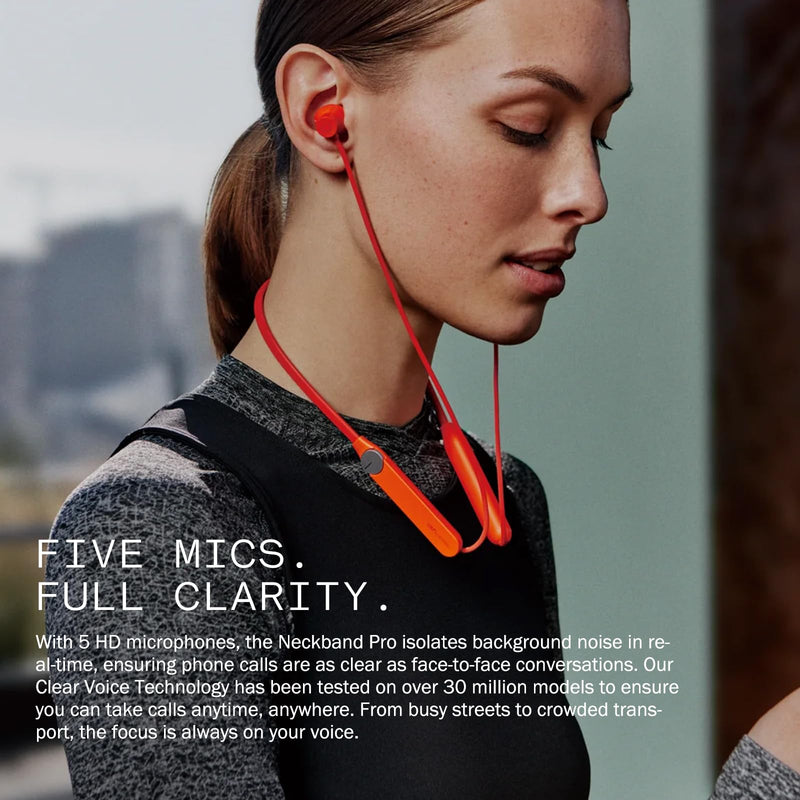 CMF BY NOTHING CMF Neckband Pro Bluetooth Headphones,50dB Hybrid Active Noise Cancelling Earbuds with 5 HD Mics,IP55 BT5.3 37Hours Long Play time Dual Device Connection Neckband Headphones-Light Grey