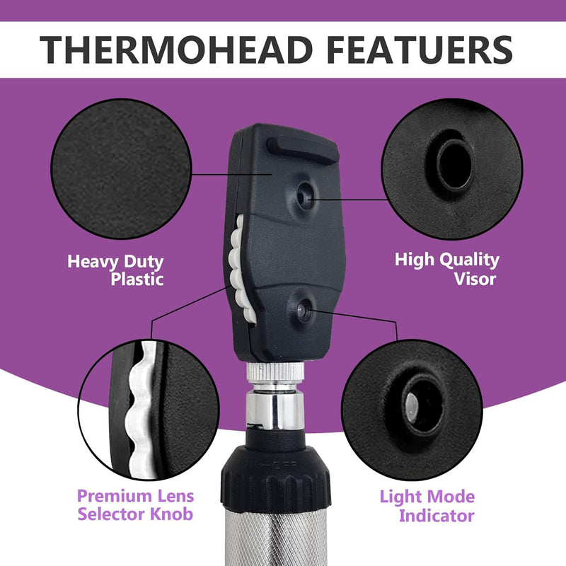 [AUSTRALIA] - Fiber Optic Otoscope Set for Adults Kids Otoscope Ear Healthy Tool for Nurses Adults Kids Baby Elderly Pets Animals Veterinary Otoscope 