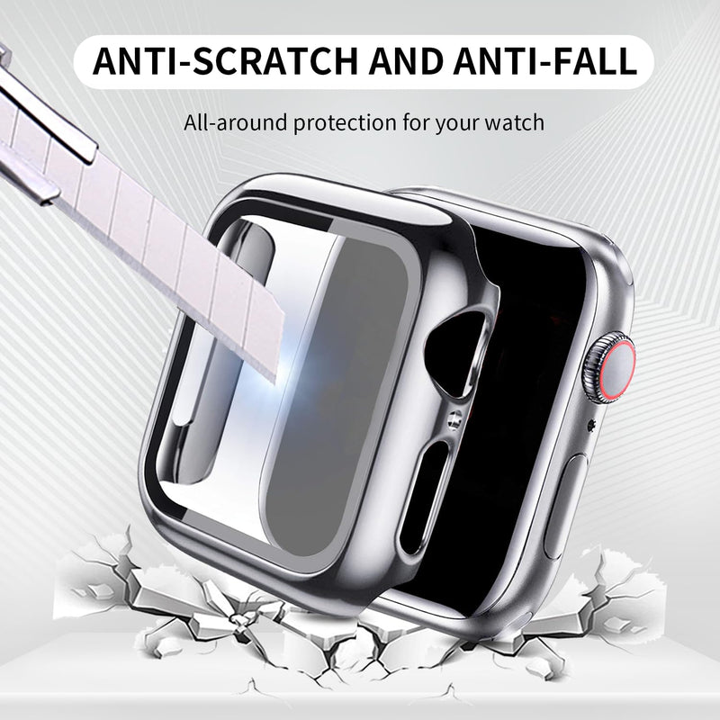 42mm/44mm/45mm Compatible With Apple Watch Band and Case Iwatch Series 10 9 8 7 6 5 4 3 2 1 SE Men Women Classic Executive Classy Stainless Steel Metal Business