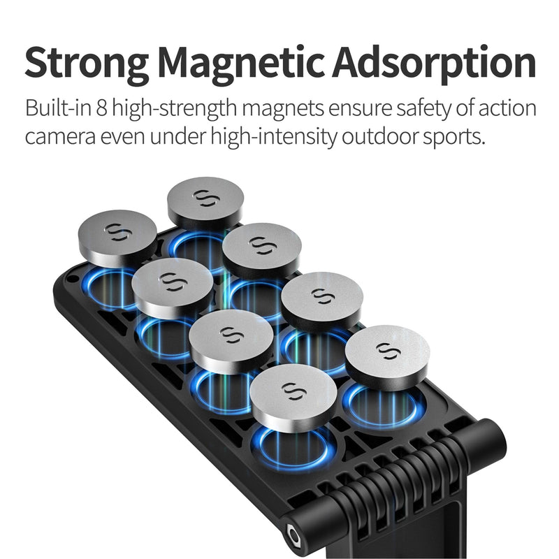 Insta360 X4 Magnetic Mount Stand Compatible for Insta360 Camera, Magnet Steering Holder Bracket with 1/4 Screw for 360 Action Camera, Stand Base for Insta360 X4/X3/X/GO 3/GO 2/DJI Pocket 3