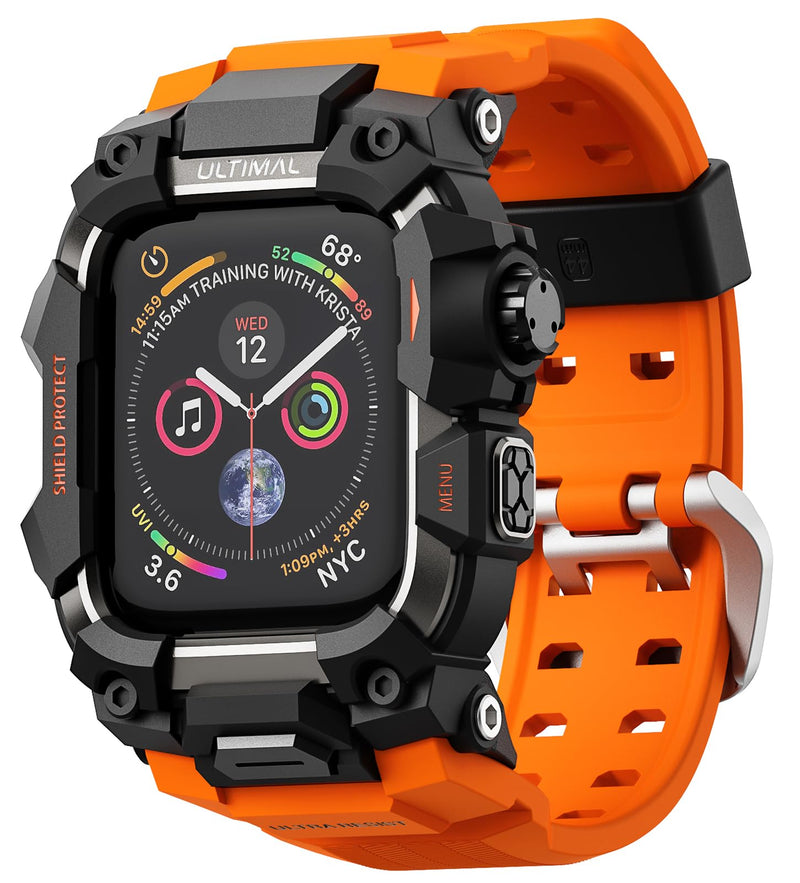 ULTIMAL Rugged Case with Band for Apple Watch 45mm,for Apple Watch Generation9/8/7